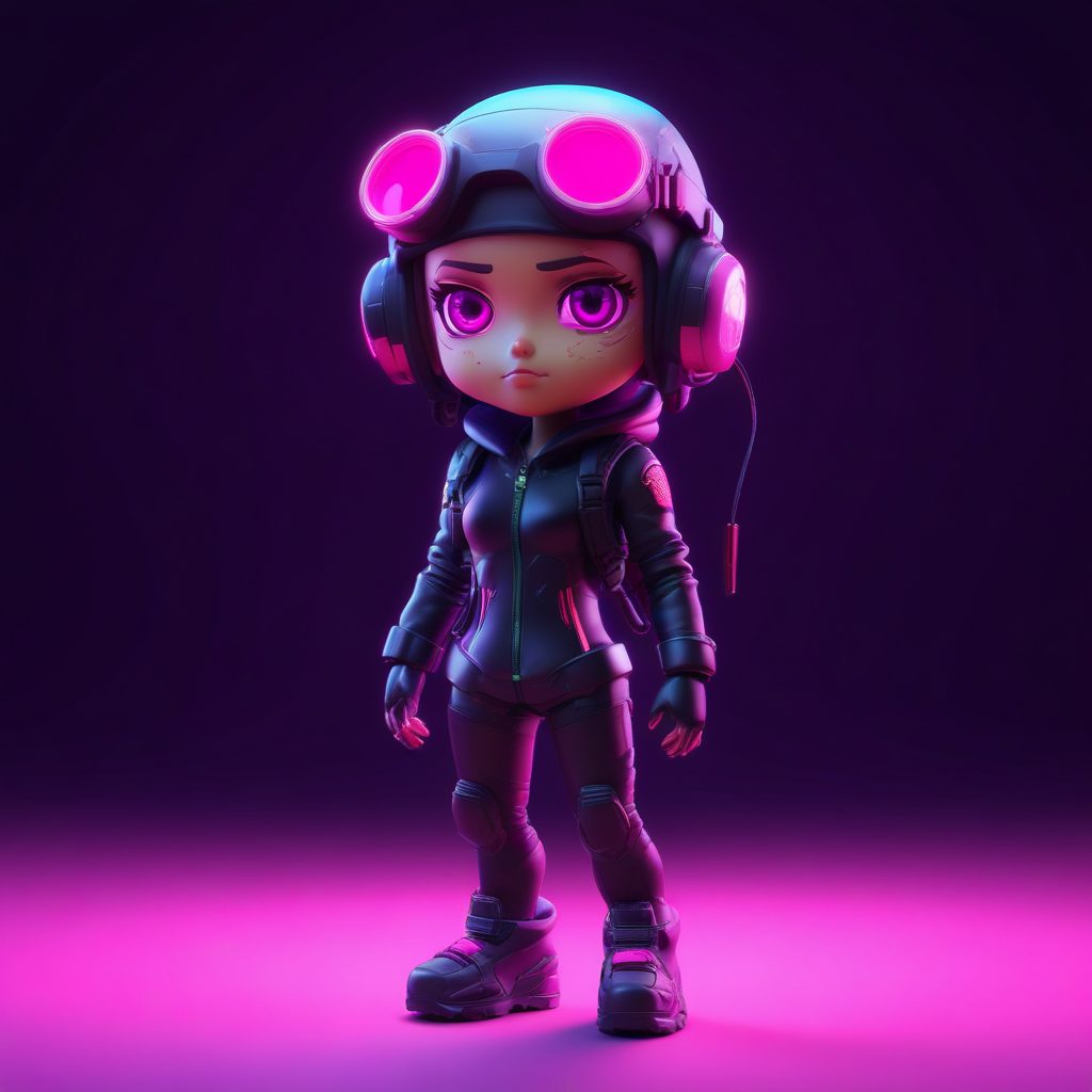 💻赛博朋克霓虹Q版：未来感机能辣妹盲盒！🔥