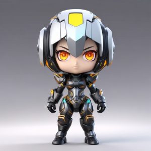 🤖赛博少女Q版：电竞机械娘盲盒！酷飒机能风拉满！