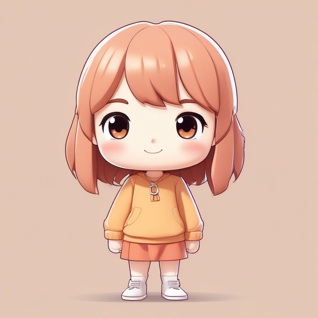 💖极简可爱Q版人物，3D粘土风格全身立绘，表情丰富适合头像