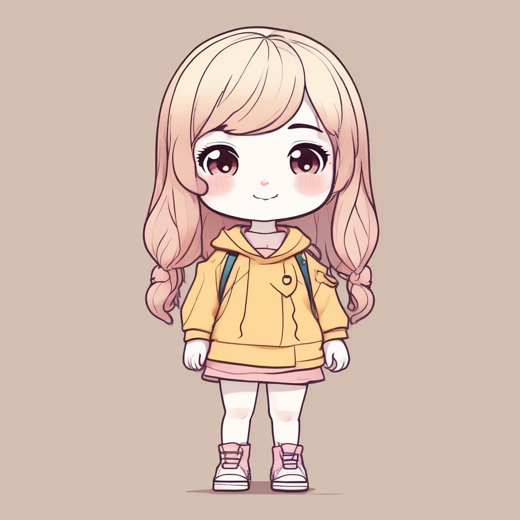 🎨 Q版蜡笔涂鸦风人物，3D粘土极简设计，专为盲盒创作打造