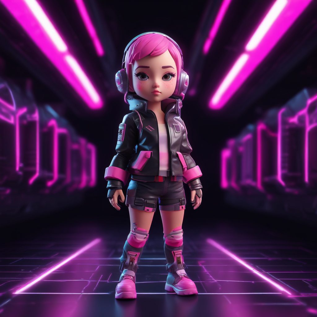 ⚡️酷飒风赛博朋克Q版少女！科技感与软萌的碰撞！