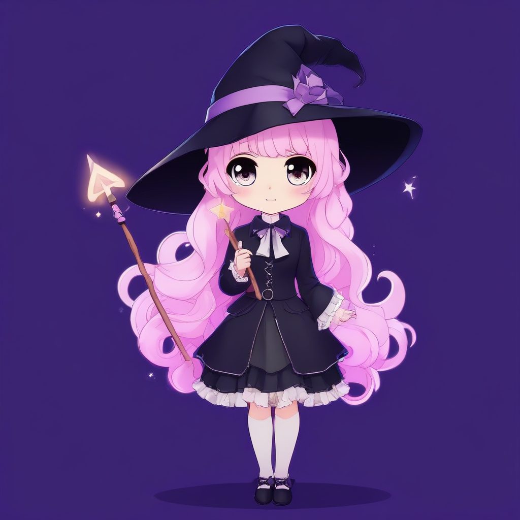 🔮魔法少女Q版：超萌小魔女，自带光芒的治愈系插画！