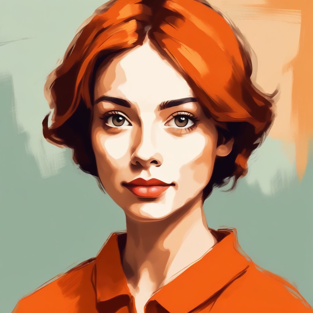 🖌️油画质感厚涂肖像！高级感极简插画，艺术馆氛围拉满！