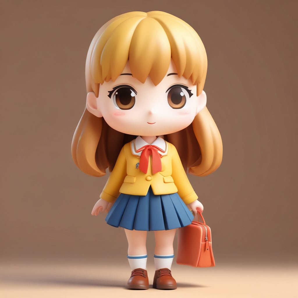 📚校园JK制服Q版：甜酷少女盲盒公仔，我的心头好！💖