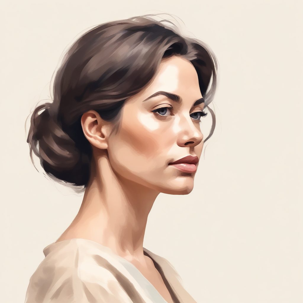 🖼️高级感莫兰迪色！极简厚涂油画质感插画肖像