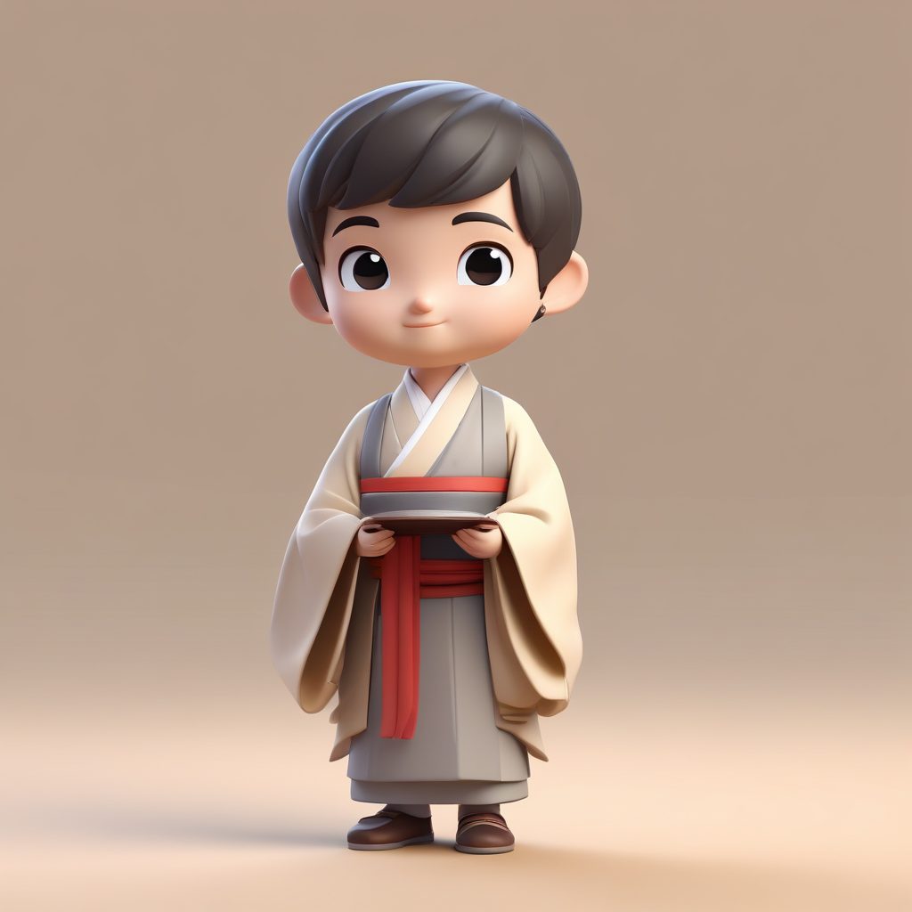 ✨Q版小书生：谁说盲盒公仔不能古风？书卷气满满的少年！