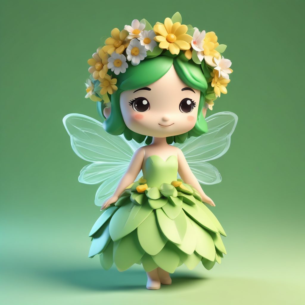 🧚‍♀️花仙子Q版盲盒！奶油绿治愈系，超甜美头像！💚