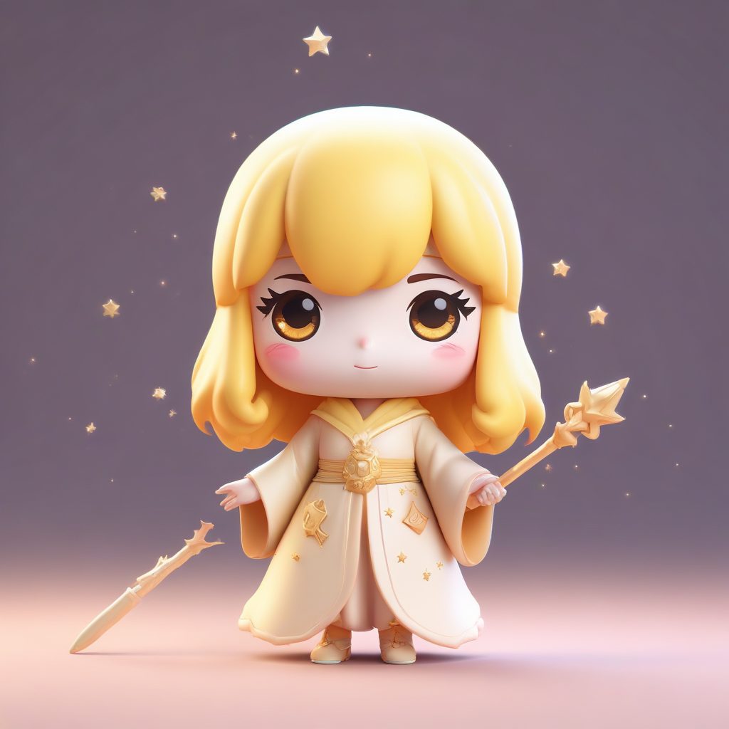 ✨变身吧！Q版魔法少女盲盒来啦！超绝光影+粘土材质提示词