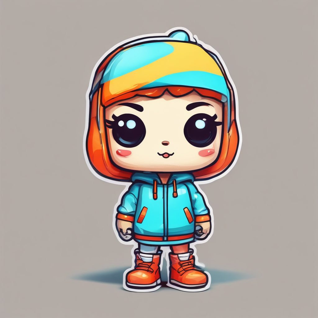 🎨波普艺术！Q版美式复古粗轮廓贴纸风格盲盒，可爱爆击！