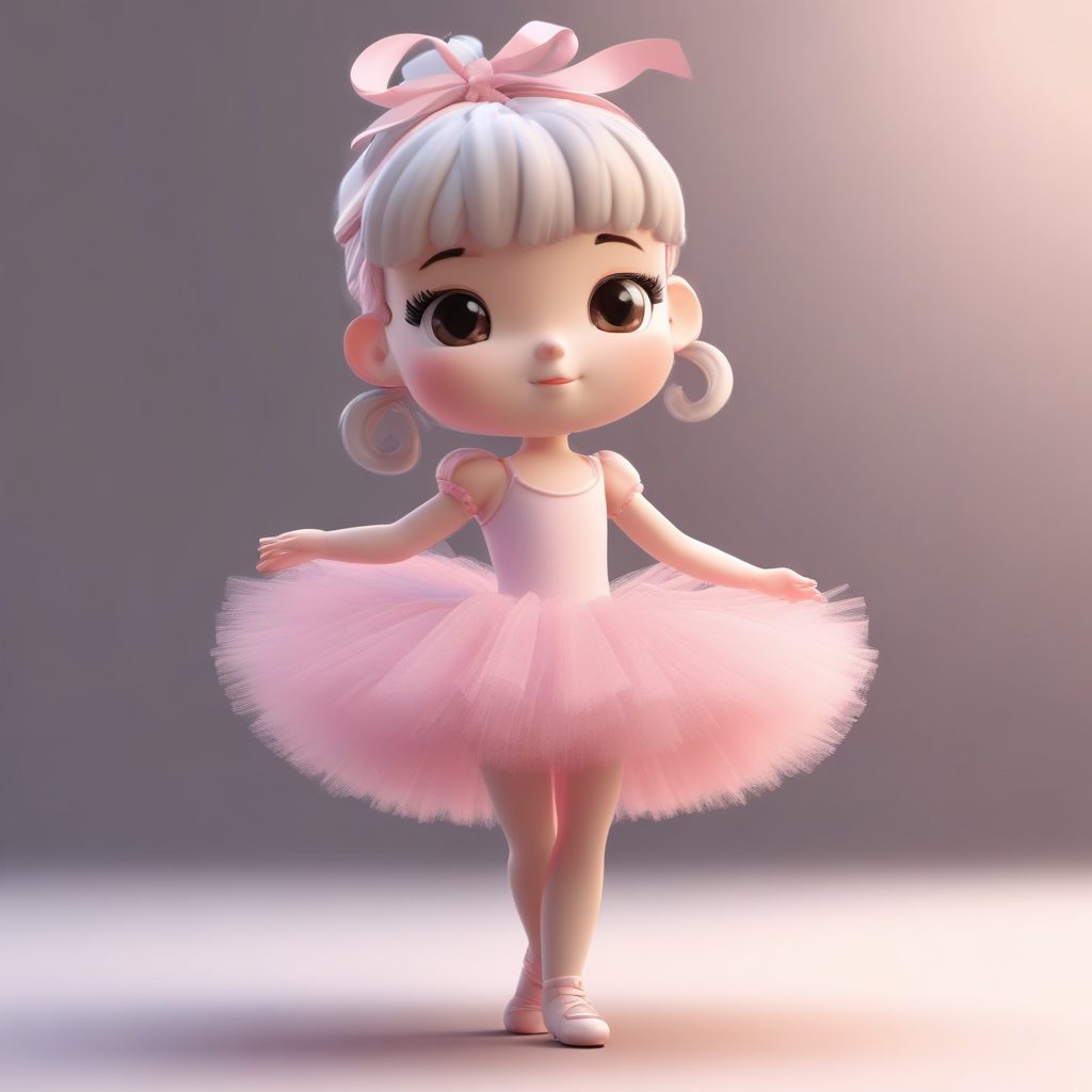 🦢Balletcore甜心！Q版芭蕾少女风3D公仔全身照，软萌又梦幻！