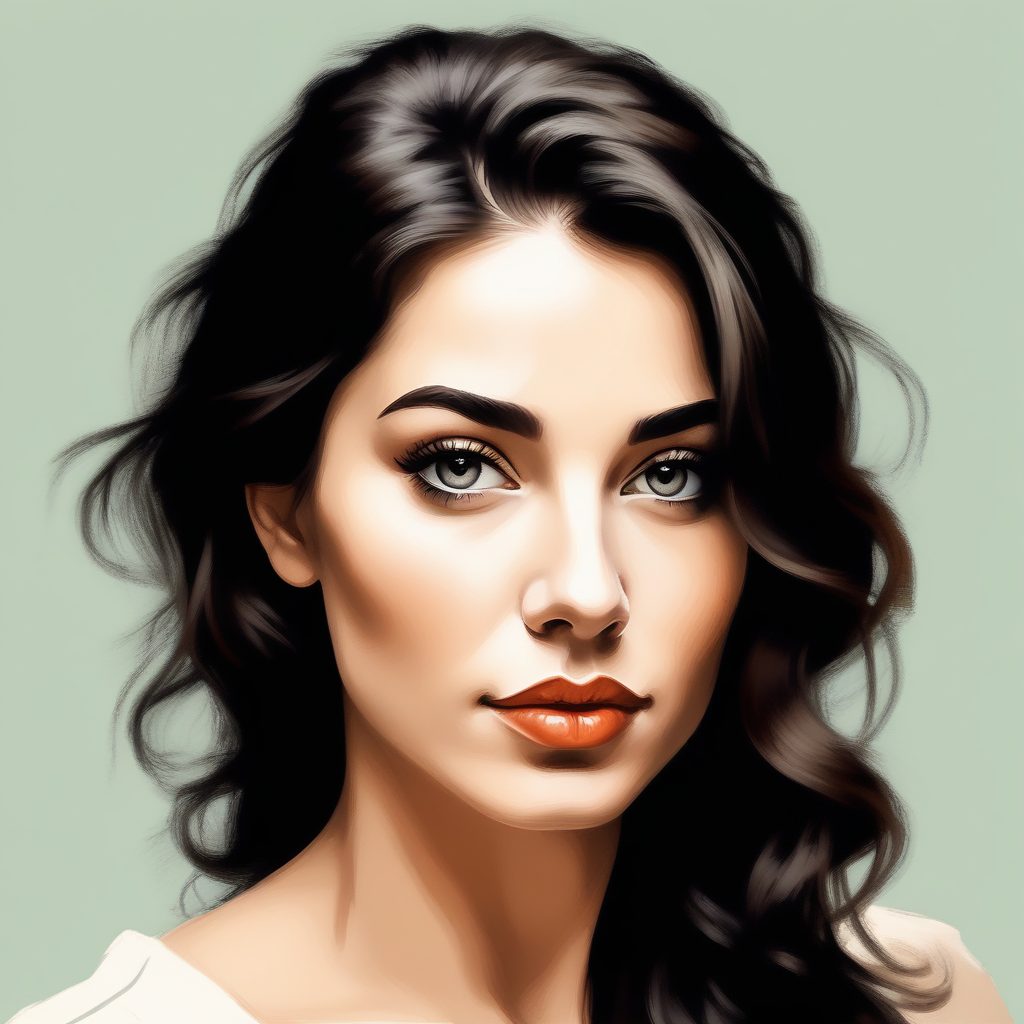 🕯️ 极简厚涂油画感 | 复古文艺女青年肖像，浓郁色彩高级感！