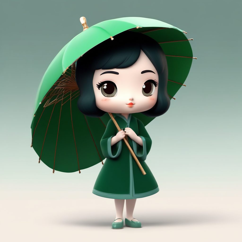 🌹海派复古旗袍Q版：天鹅绒与蝴蝶结！摩登优雅全身像🧣