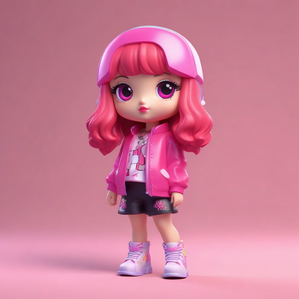 💿千禧辣妹风！Q版Y2K潮流少女盲盒：金属感与糖果色！