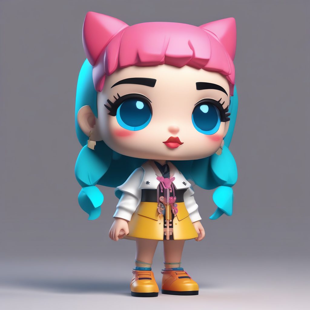 💥波普艺术Q版：高对比色块盲盒！漫画风撞击3D粘土！