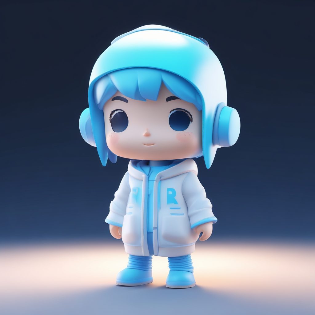 🧘‍♀️赛博禅意Q版：未来感与极简静谧！电子佛系头像！