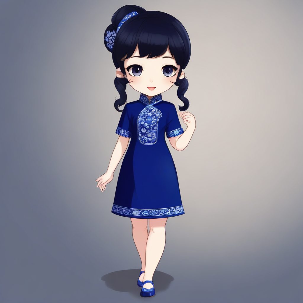 🍵东方古典韵味：Q版改良旗袍少女，海派复古风绝美！