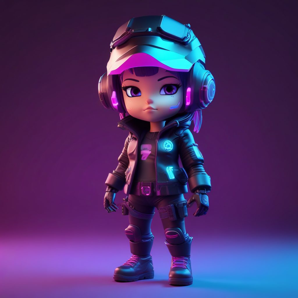 ⚡️酷炫Q版赛博少女！未来感盲盒来袭！谁家的小甜酷？