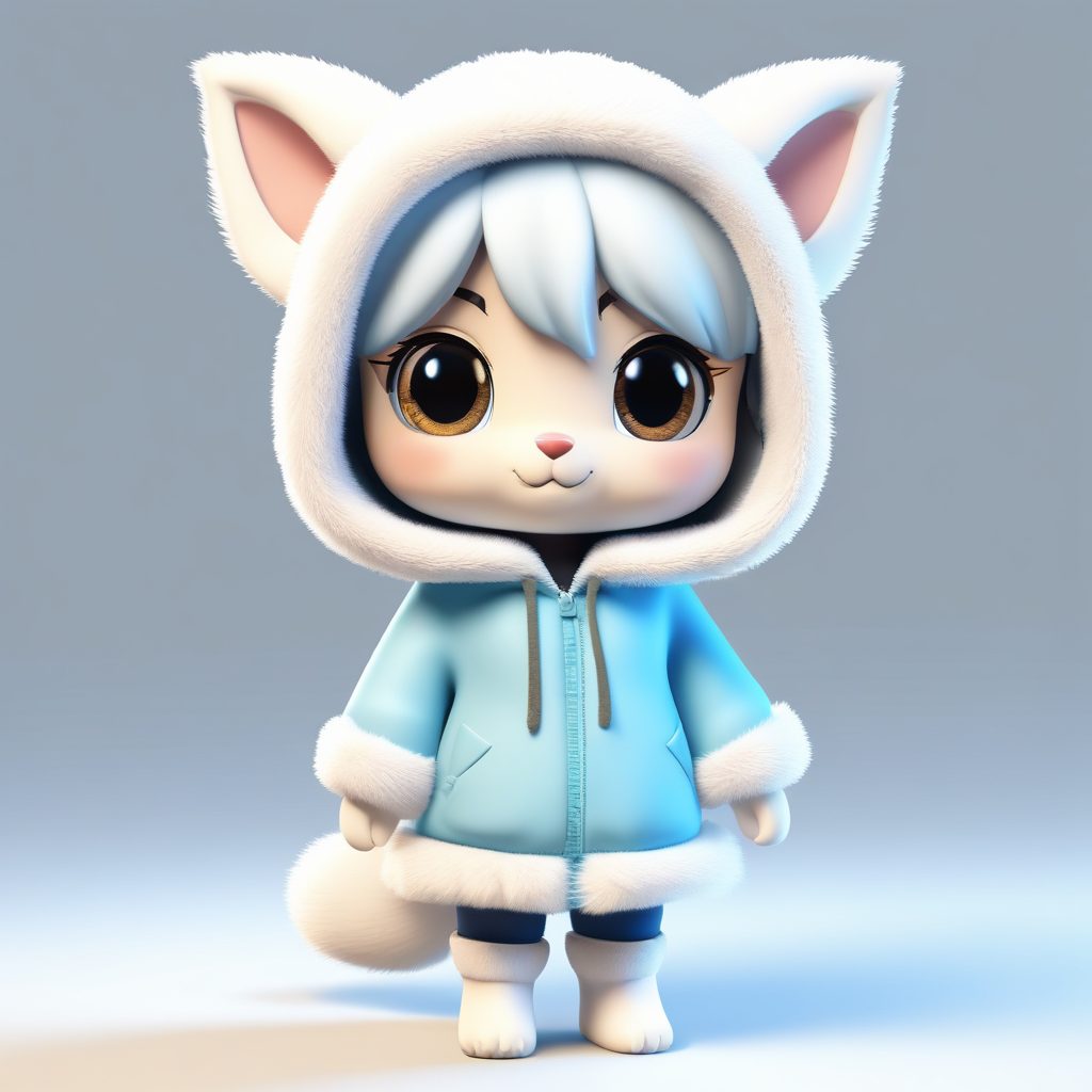 🦊Q版毛茸茸兽耳娘! 3D软萌盲盒手办, 治愈系头像天花板!