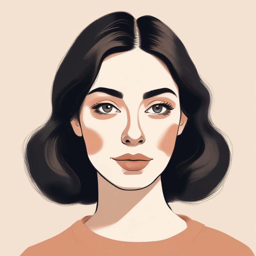 🌰莫兰迪色系高级感：手绘插画肖像，温柔沉静的氛围！