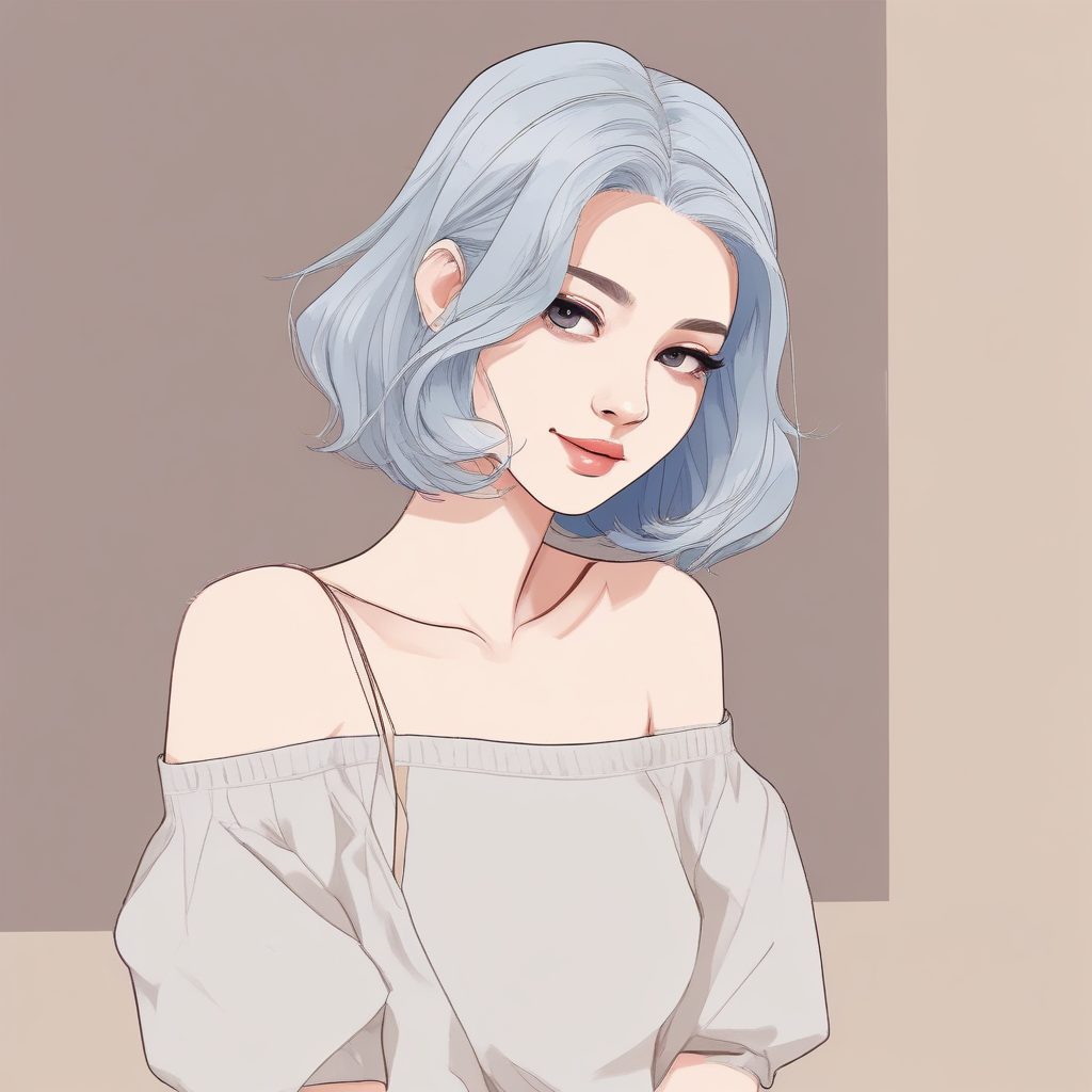 🌟韩流时尚感GET！极简线条下的奶油系甜酷女生头像✨