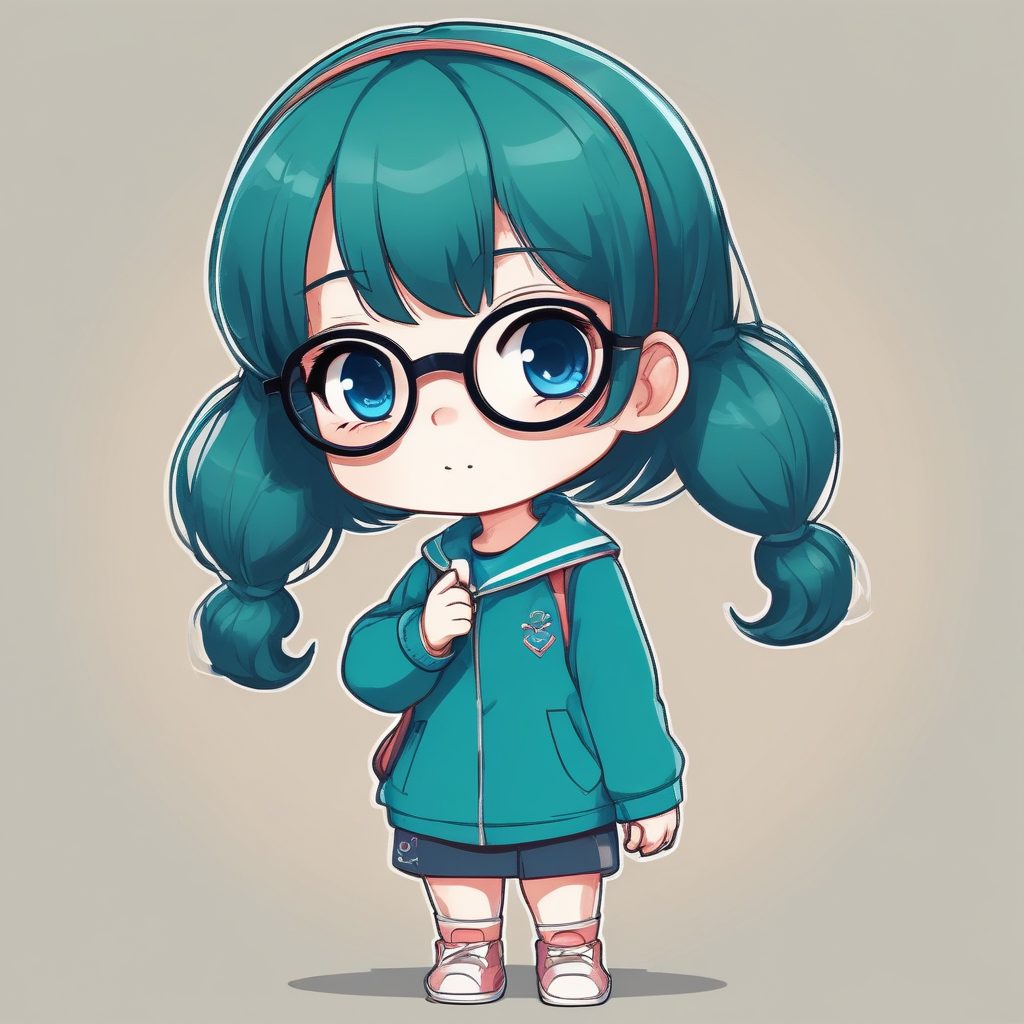 📚文青必备头像！安静的文学少女Q版插画，氛围感满分💯