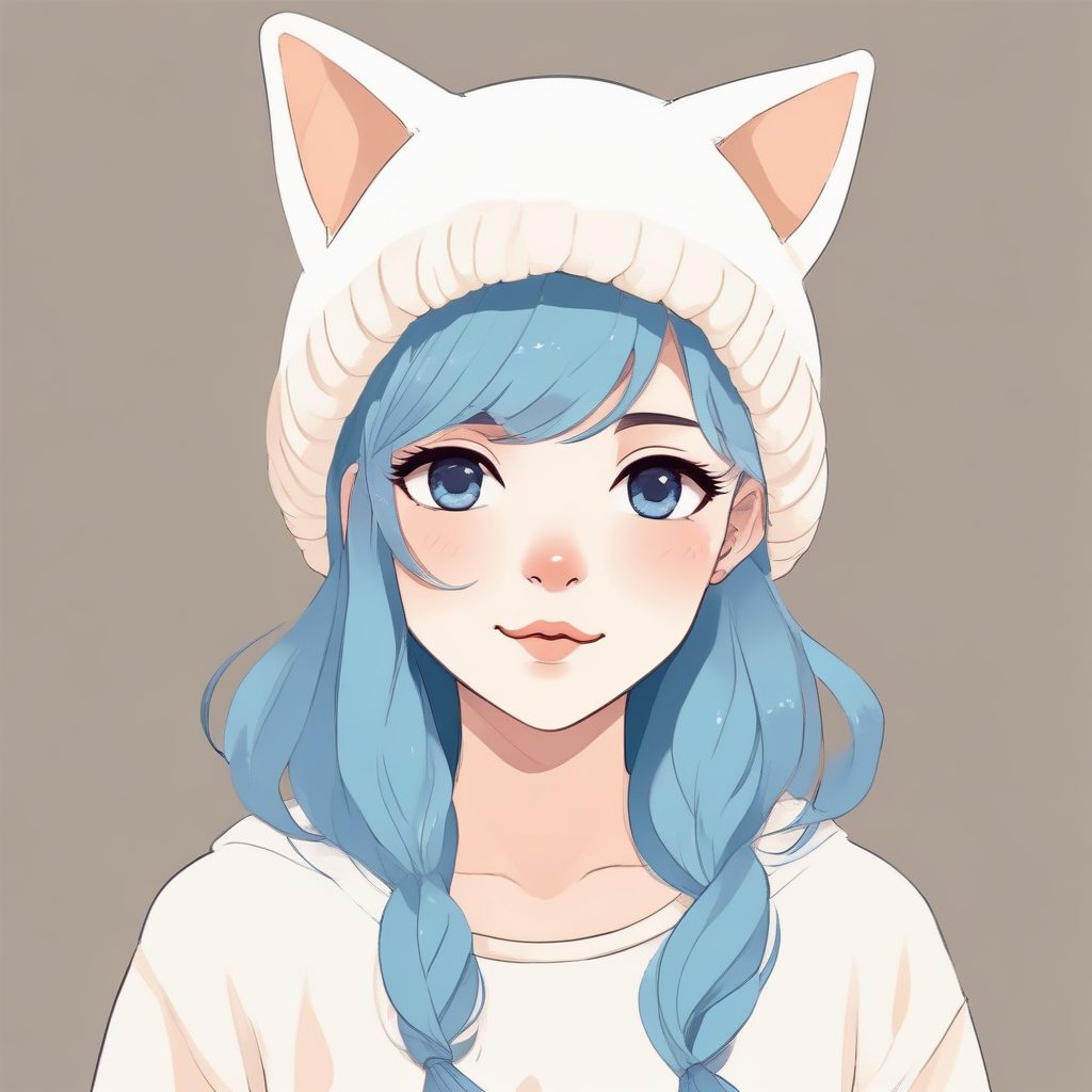 🐈‍⬛慵懒系美学！戴猫耳帽的元气少女头像，甜酷风必备！