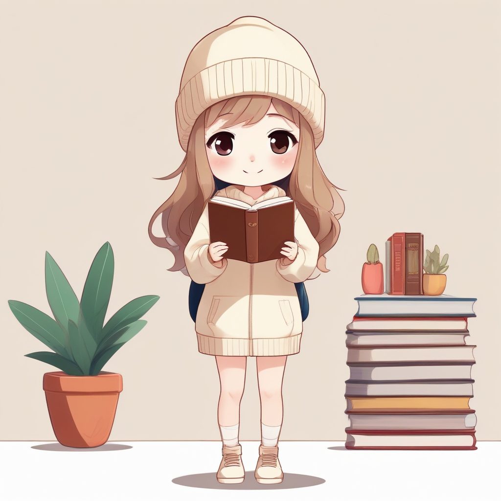 🍂秋日治愈系 | 森系针织衫Q版女孩，温暖系头像生成！