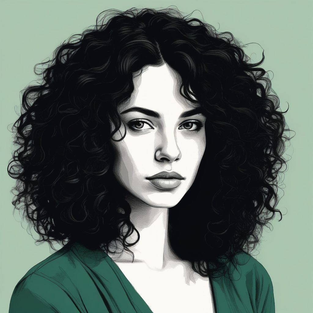 🎨油画厚涂感极简肖像：高级灰绿配色，艺术感头像即刻拥有！