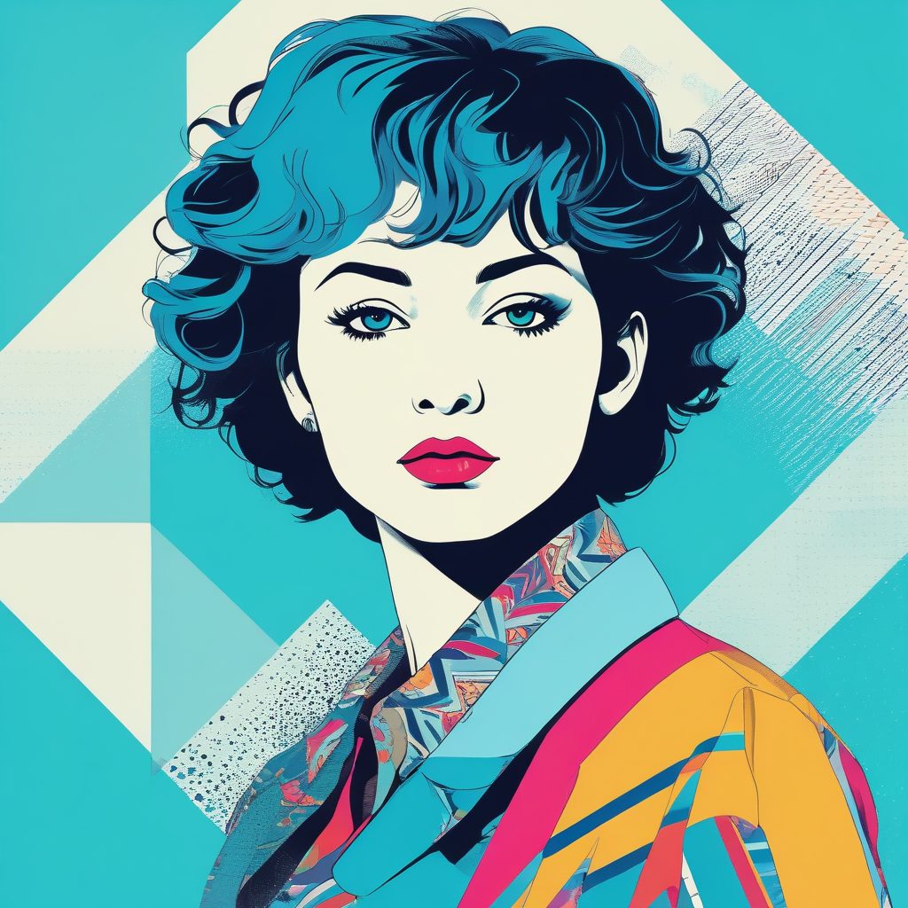 🔺 孟菲斯复古几何拼贴风！潮酷艺术头像，一眼吸睛！