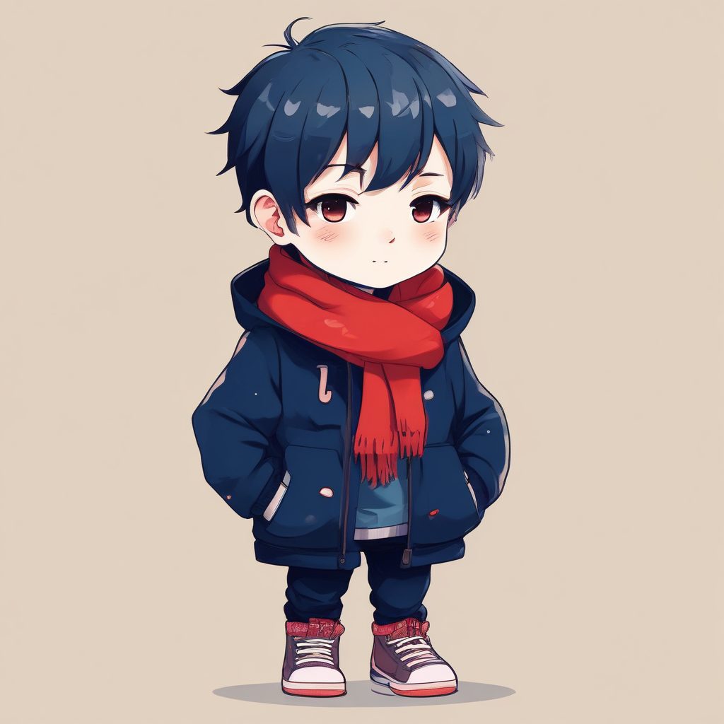 💫高冷又可爱！极简风Q版少年，清冷配色一键Get！