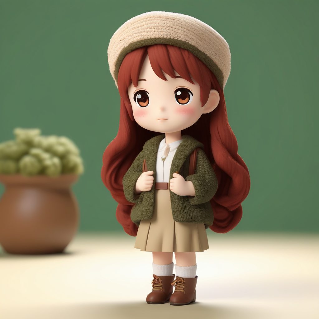 🌸森系治愈Q版：采蘑菇的小精灵插画🍄（做头像超治愈）