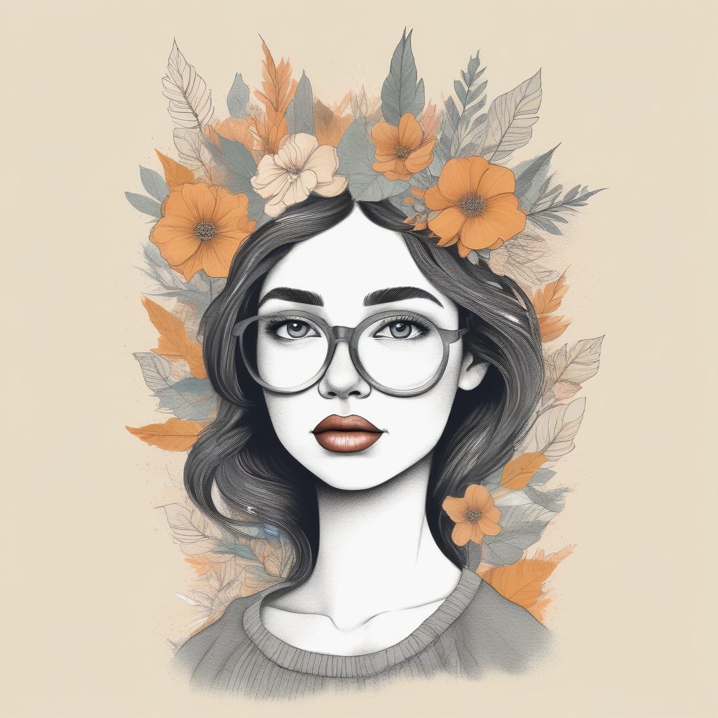 🎨 手绘拼贴风怪诞插画肖像，适合个性化头像和故事书风格壁纸🔥