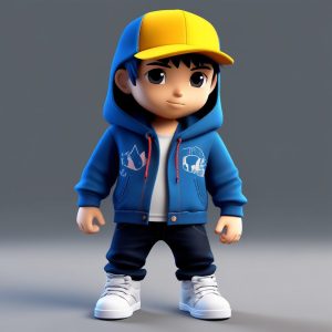 👨‍🎤 帅酷Q版男生：街头潮流穿搭的盲盒公仔！🧢