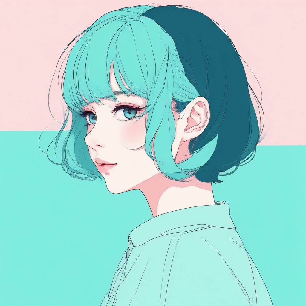 🧪 酸性设计镭射流体风格 | 低饱和度下的迷幻极简肖像