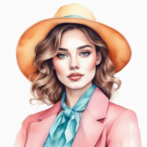 🍬糖果色赛璐璐通透风! 甜度爆棚的时尚女孩上半身插画!