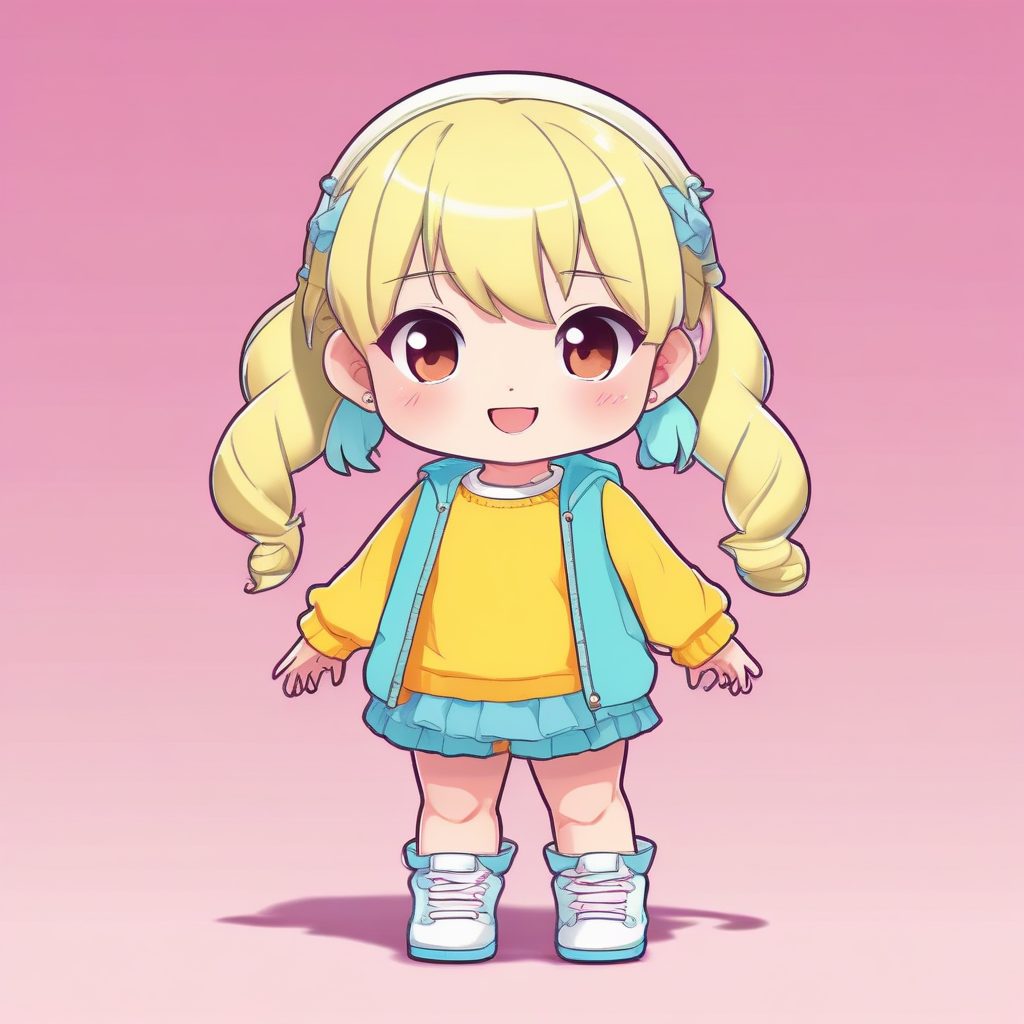 🍬糖果系Q版来啦！全身甜心女孩，治愈感满分的马卡龙配色！🍭