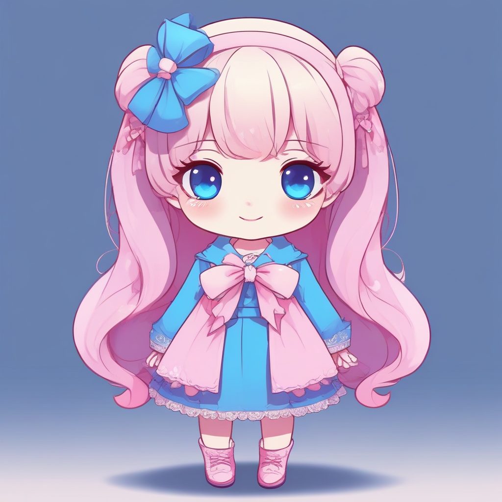 🍓甜度爆表！马卡龙配色Q版少女立绘, 纯净日系手绘风！