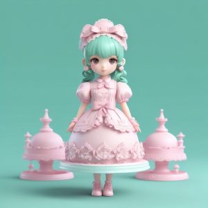 🎀甜度超标！粉色系洛丽塔Q版，奶油蛋糕盲盒美学~🍰