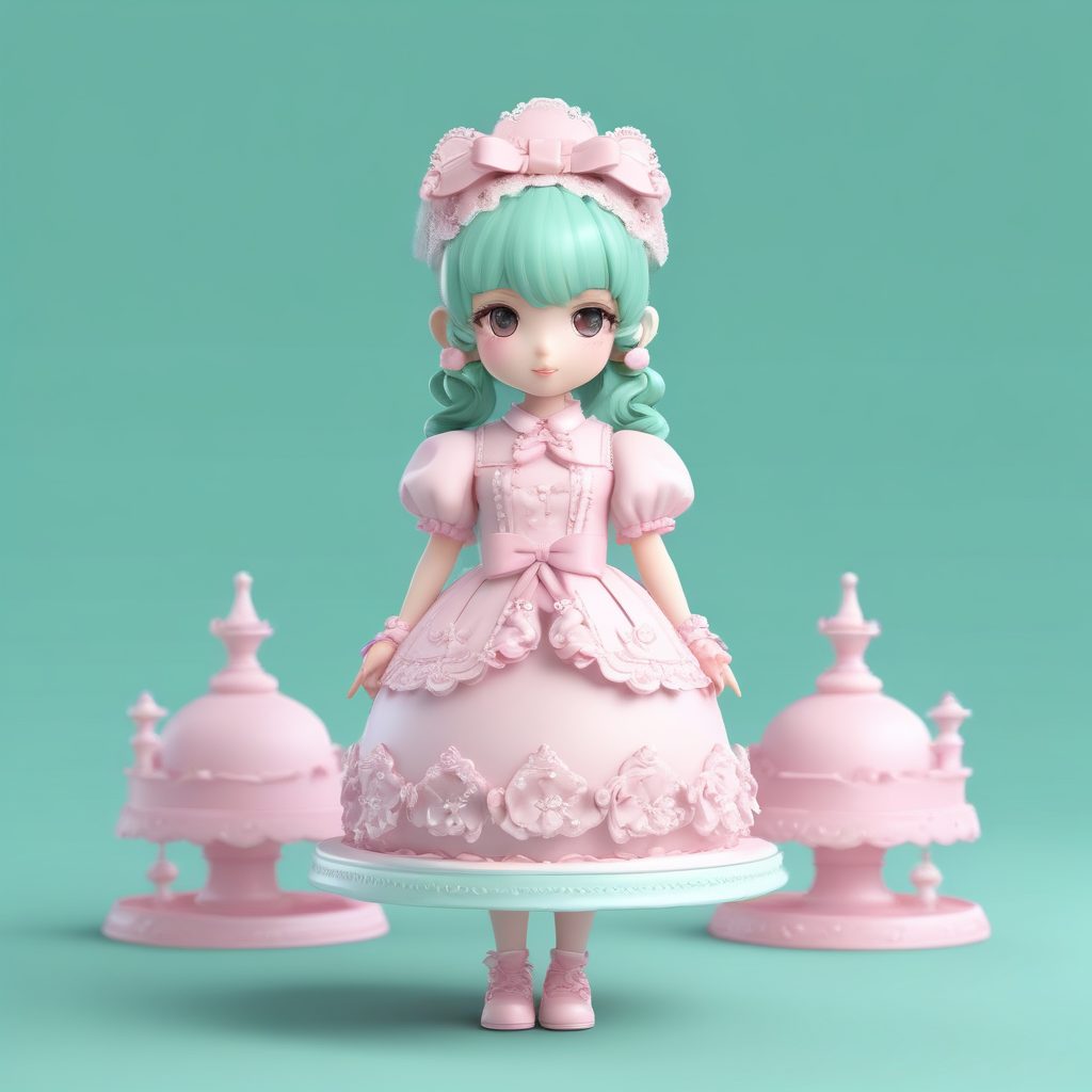 🎀甜度超标！粉色系洛丽塔Q版，奶油蛋糕盲盒美学~🍰