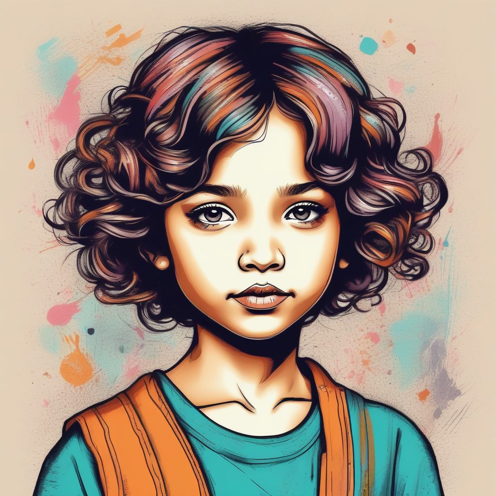 🖍️童趣蜡笔涂鸦风：把可爱画在脸上，异想天开的头像！