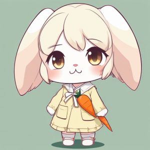 🐰兔耳娘Q版：软萌无辜感，超适合情侣/闺蜜头像！