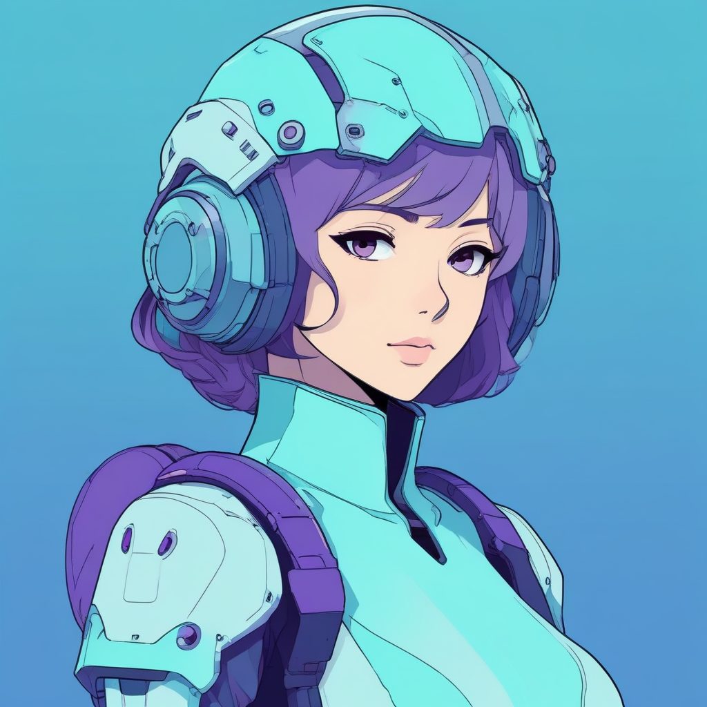 ⚙️ 未来机械姬降临！日系动漫赛博机能风肖像，低饱和高级感！