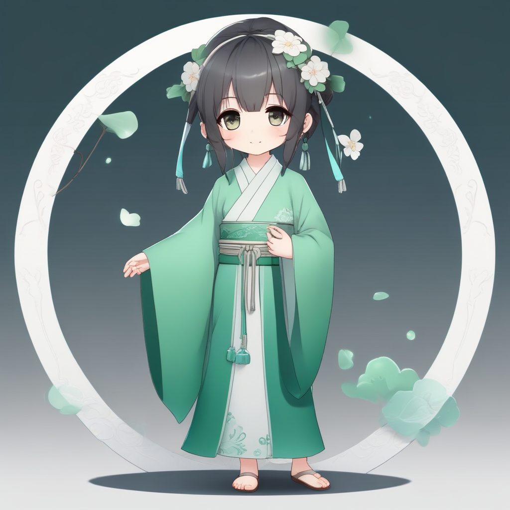 🍵温柔国风! Q版汉服小仙女头像｜淡雅配色治愈系壁纸