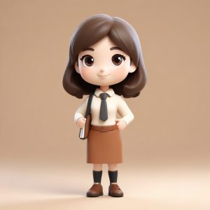 👩‍🏫温柔知性系：Q版女教师盲盒设定，专业又可爱！