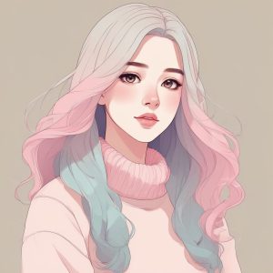 温柔治愈系 | 极简马卡龙配色少女头像🎨 低饱和度的清冷高级感！