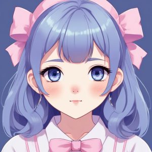 👀无辜眼神杀！日系Chibi女孩特写：温柔光影与精致笔触分享