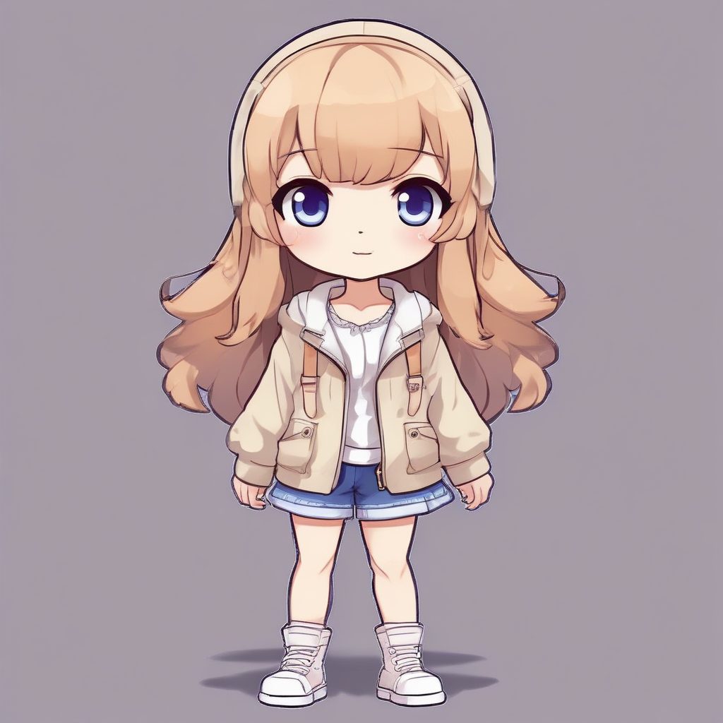 💖限定款Q版时尚穿搭：动作表情丰富的chibi女孩全身像！