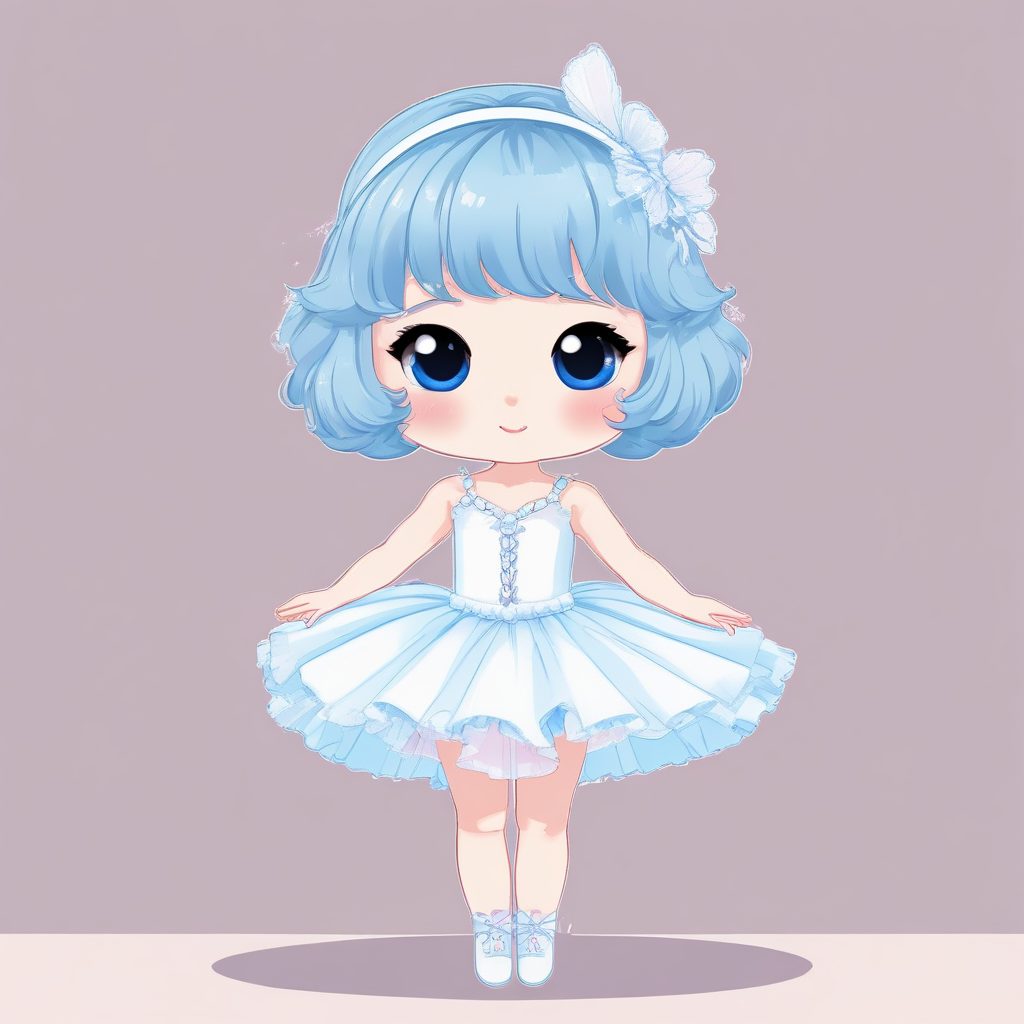 🦢仙气飘飘！Q版芭蕾风小天鹅，梦幻治愈系壁纸生成！