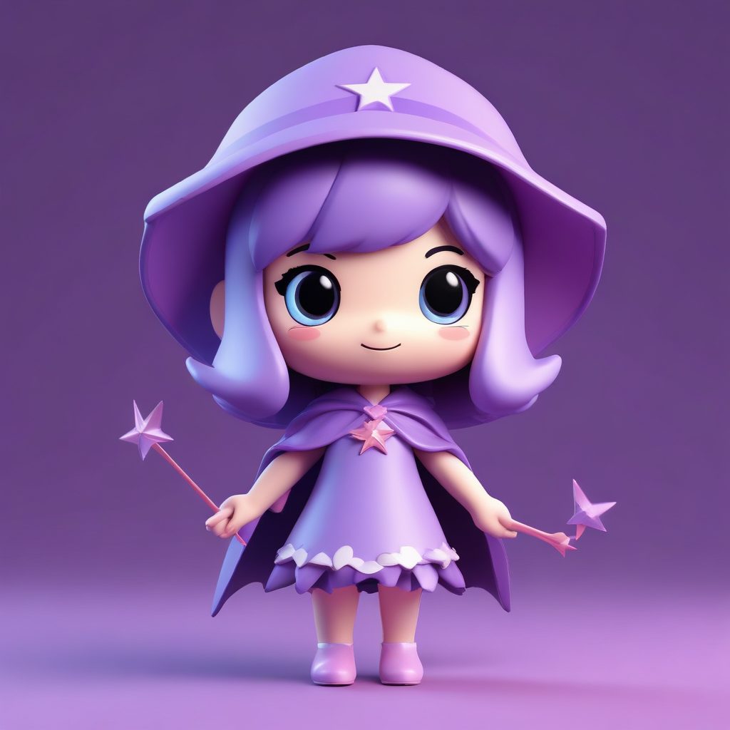 ✨小魔女来啦！Q版魔法少女的星空盲盒造型, 梦幻感拉满💜