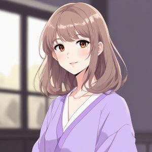 ✨ 新海诚光影感：京都动画级细腻极简少女肖像！